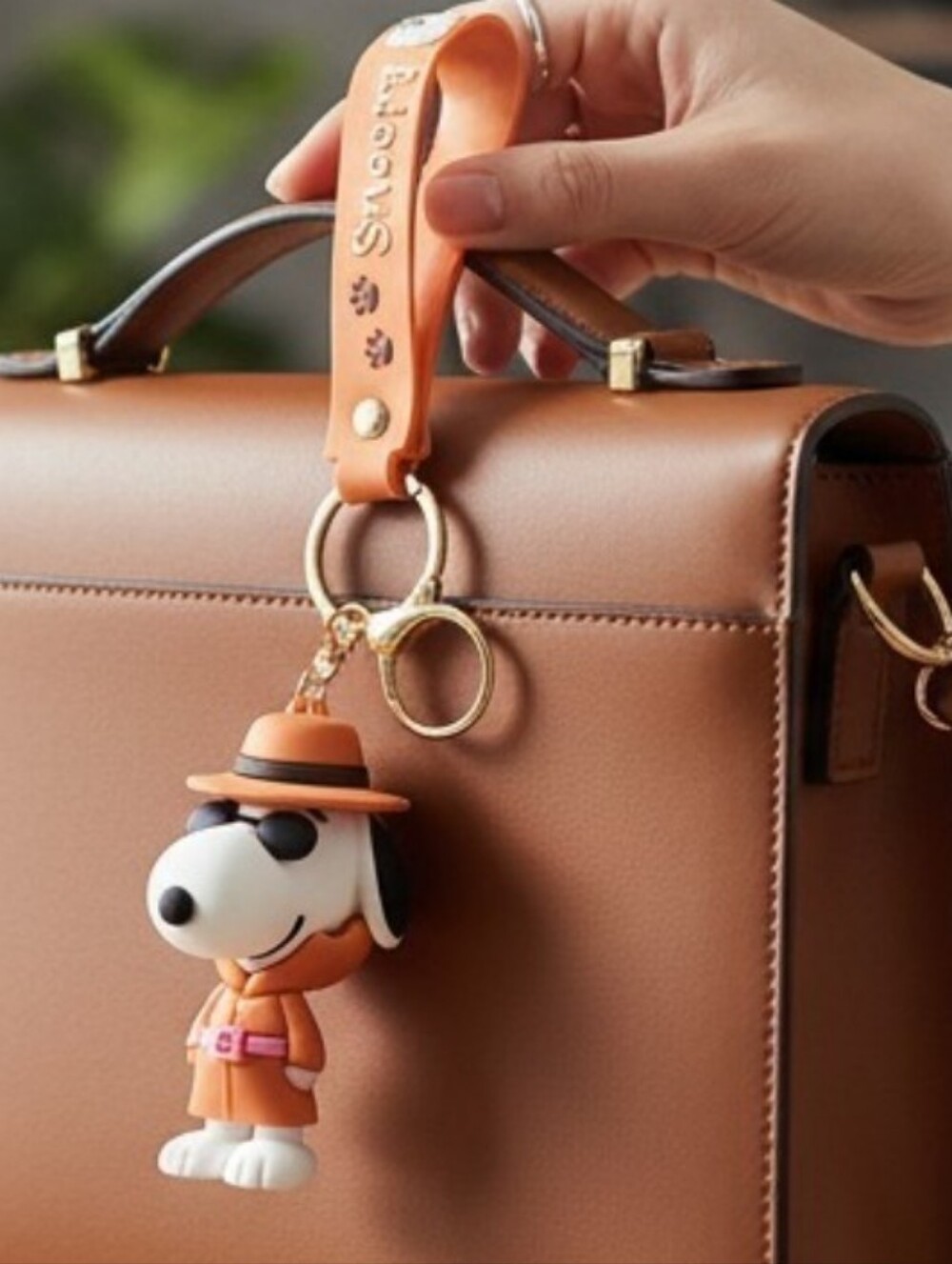Snoopy KeyChain, NWT, 8 1/2" Length, Snoopy In His Detective Hat & Coat.